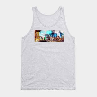 Watercolor Brooklyn Bridge Tank Top